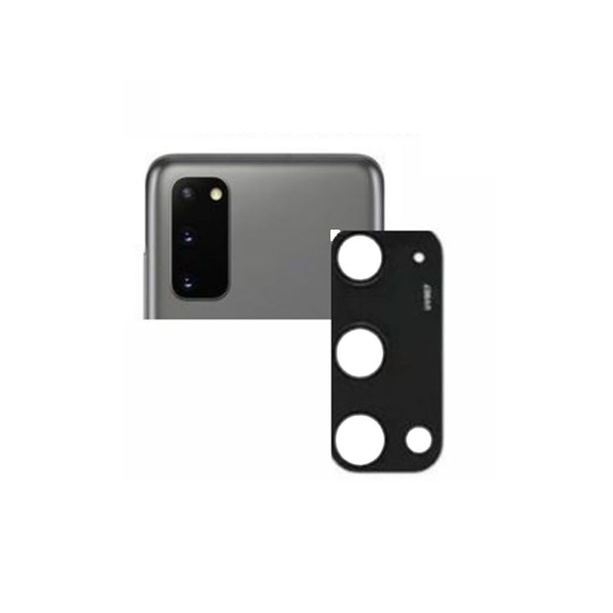 GENERICO - Vidrio Protector para Lente de Cámara Samsung S20 - Negro
