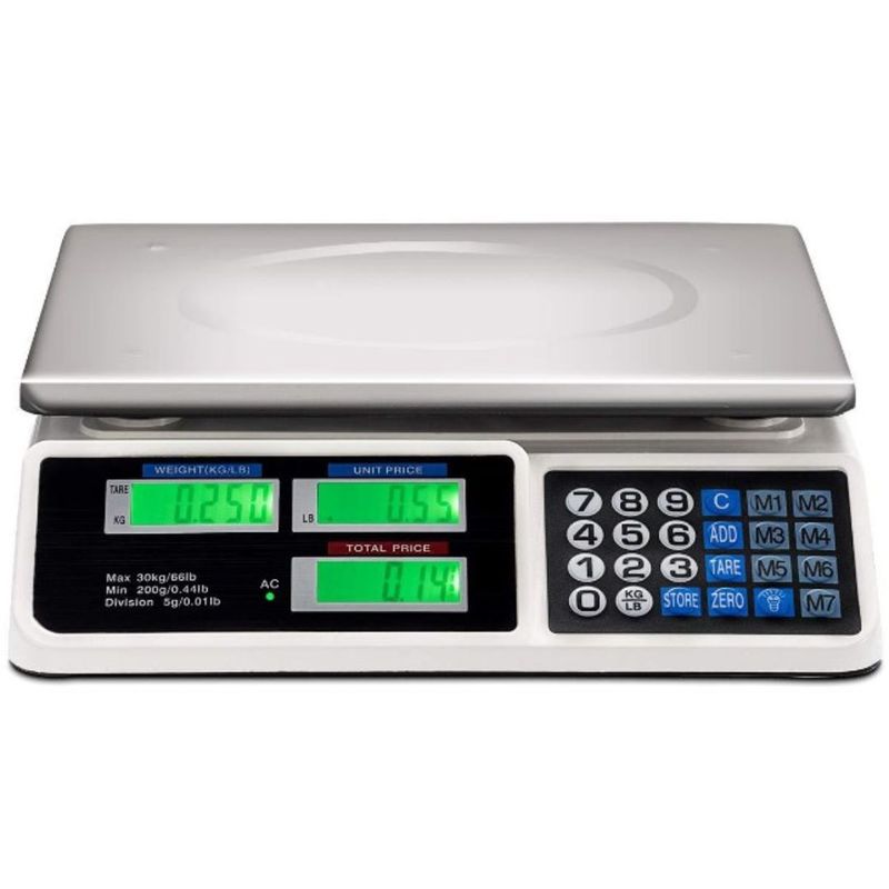 GENERICO - Balanza Comercial Electrónica 40 Kg Báscula Digital de Tienda Negocio