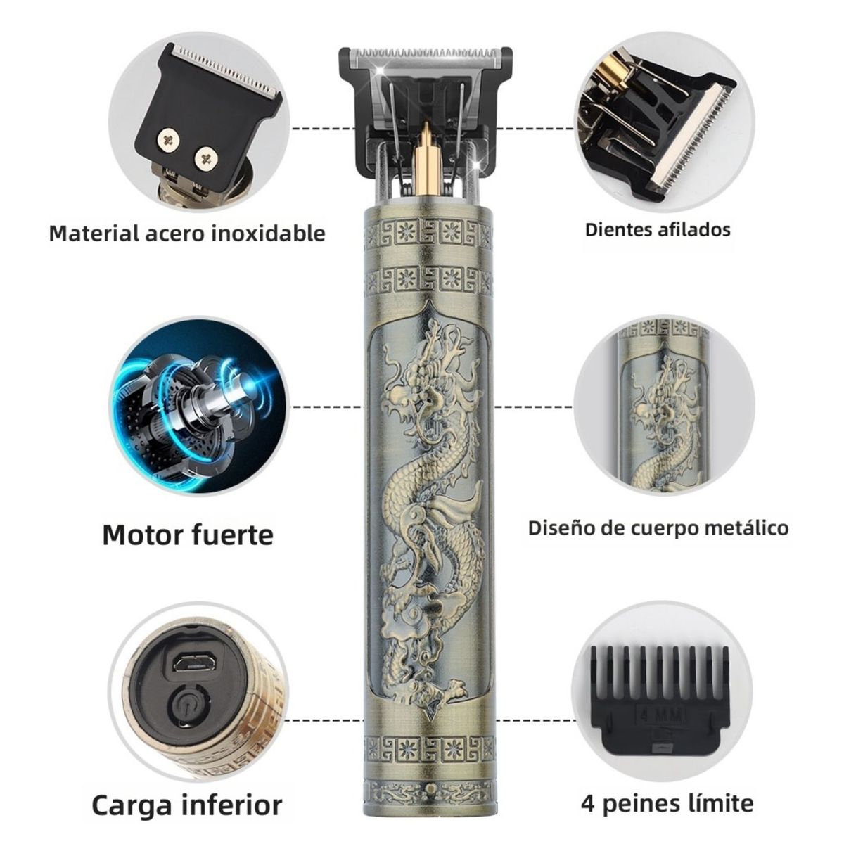 OEM - Máquina Cortador de Cabello y Barba Trimer