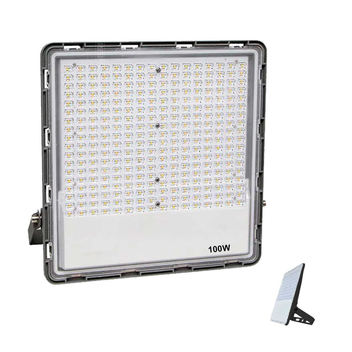 GENERICO - REFLECTORES LED 100W EXTERIORES JARDIN LUZ BLANCA CUBULL