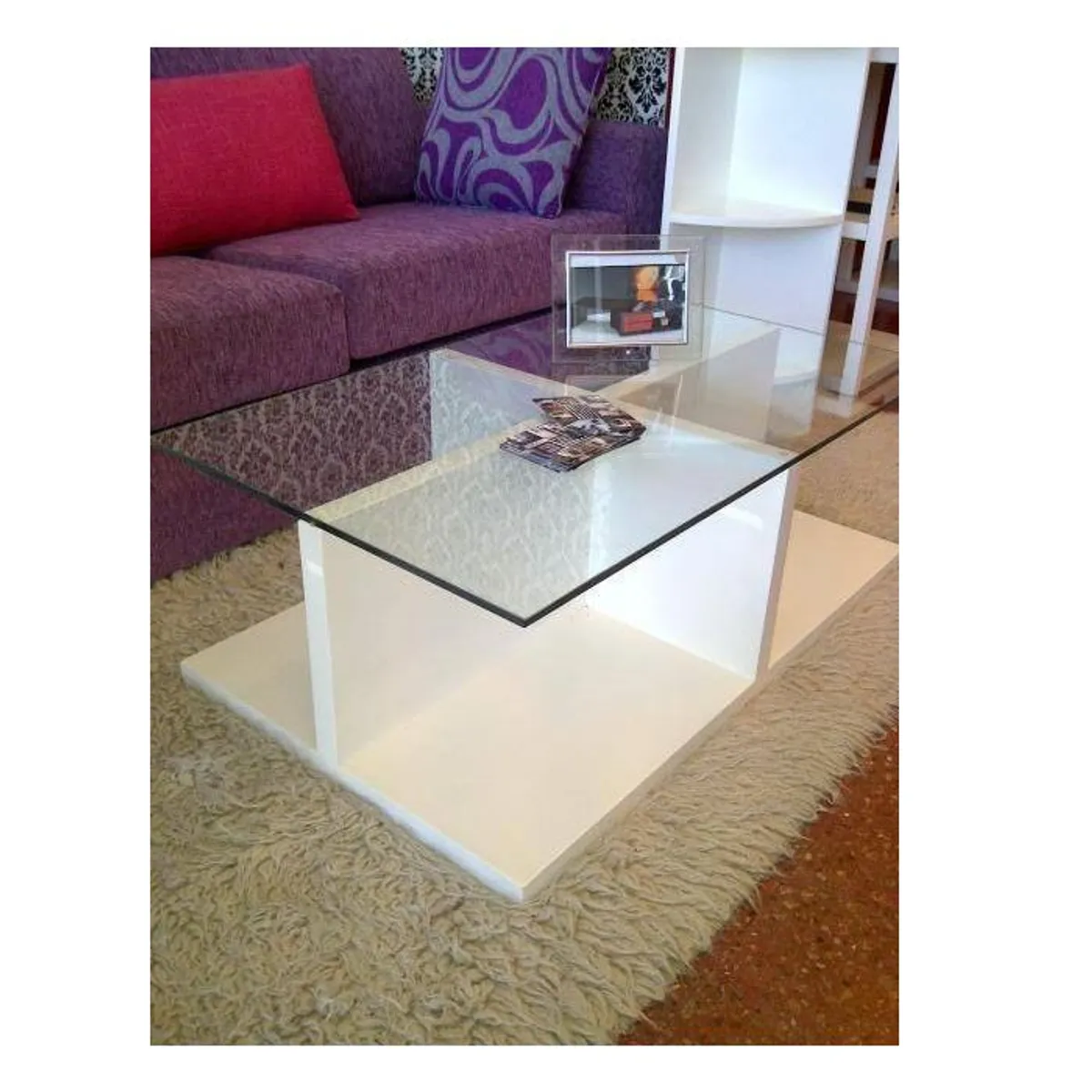 GENERICO - Mesa de centro cruz - la casa del mueblero - blanco