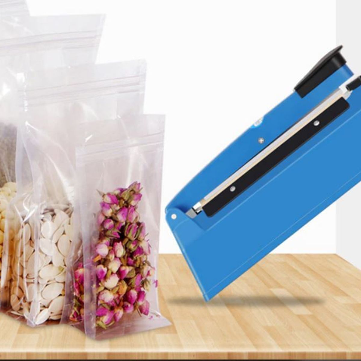 GENERICO - Maquina selladora térmica de 20 cm eléctrica, función a presión manual