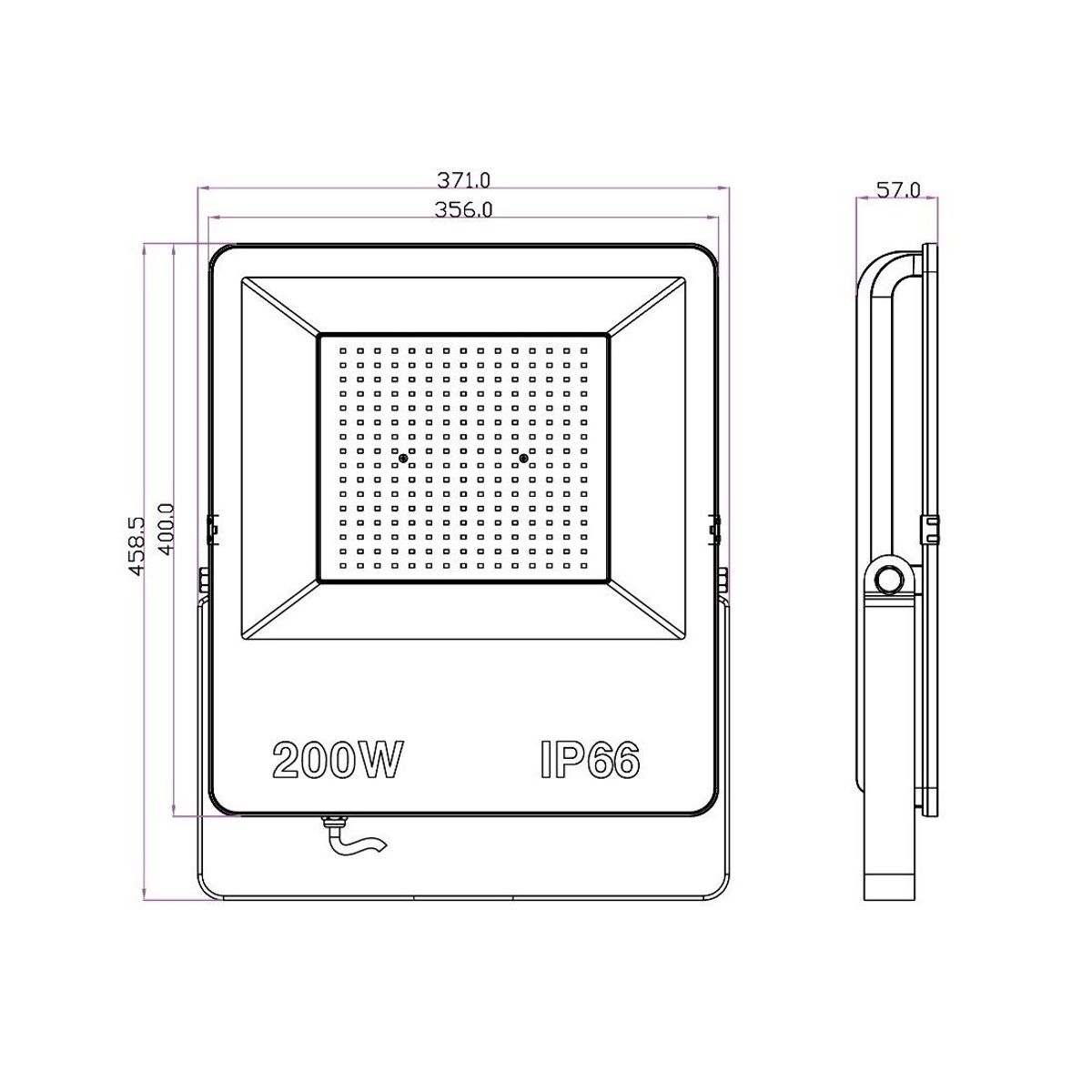 DONILUX - Reflector LED 200W 24000Lm 6500K