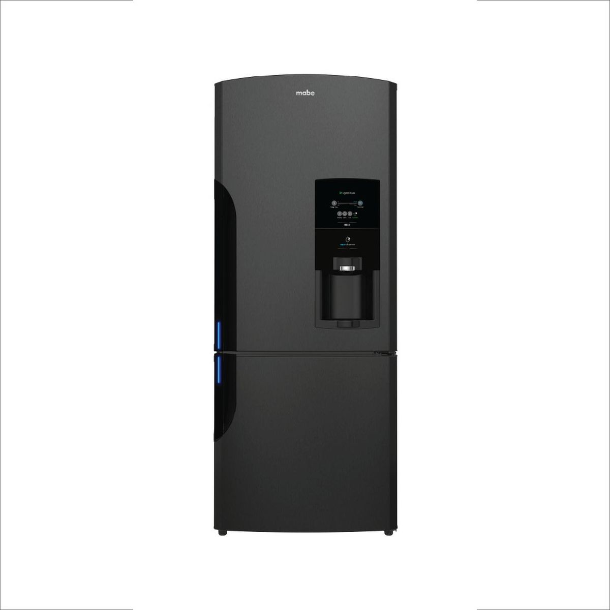 MABE - Refrigerador Bottom Freezer 491 Ltrs Netos Black Steel Mabe RMB520IBPRP0