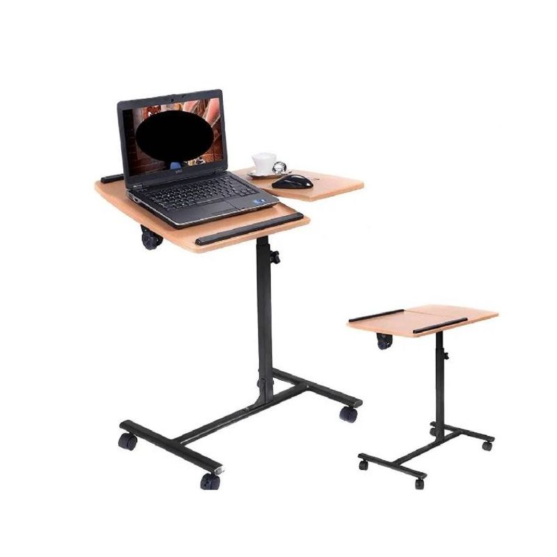 GENERICO - Mesa Ajustable con Ruedas y Porta Mouse para Laptop