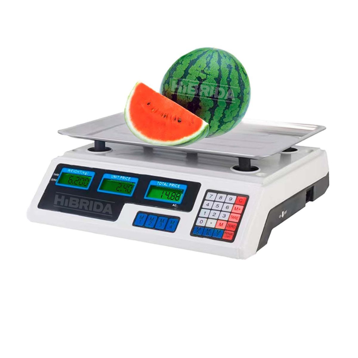 GENERICO - BALANZA ELECTRÓNICA 40 KILOS BÁSCULA RECARGABLE PESA - H-40K-BLANCA