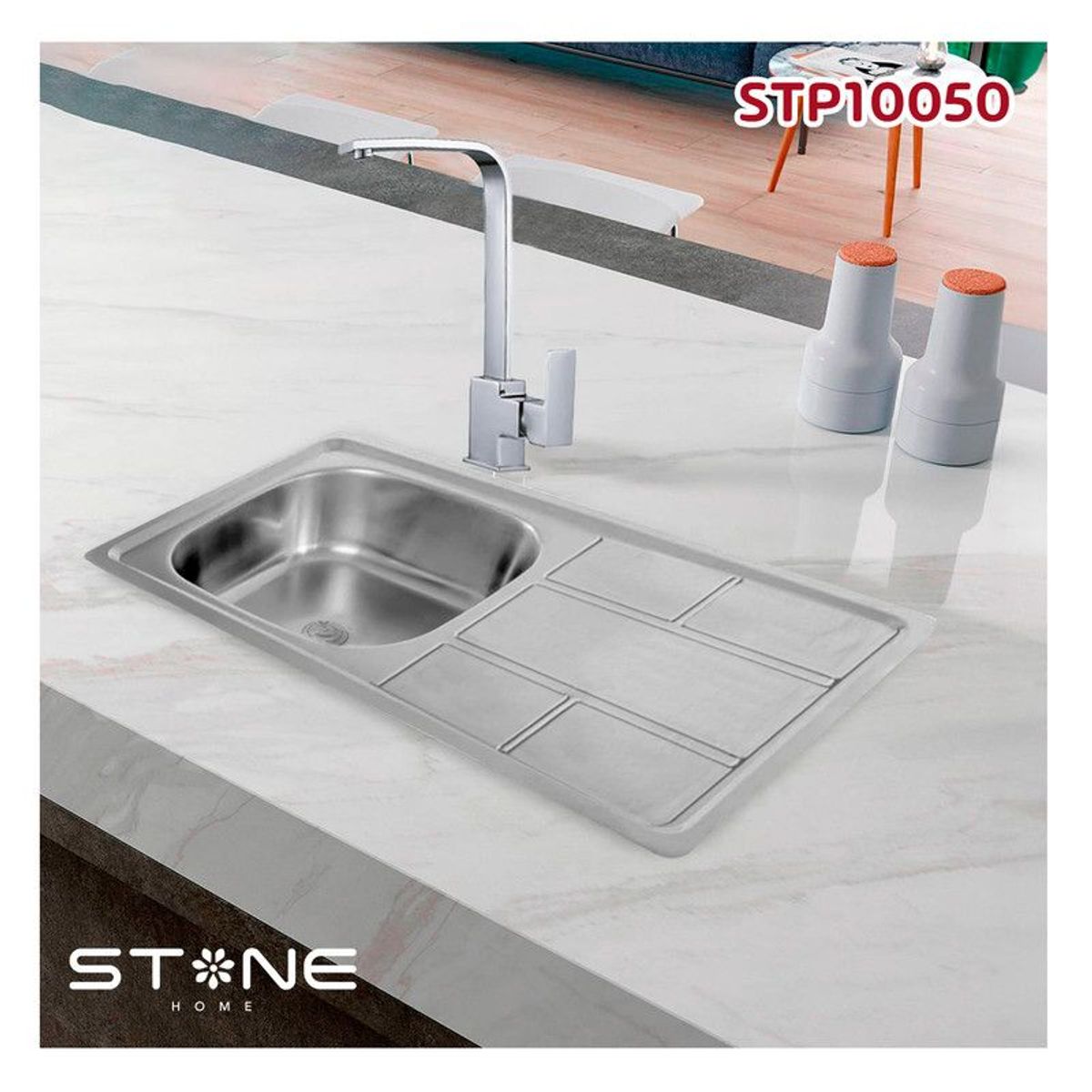 STONE - LAVADERO DE ACERO SIGNATURE STP10050 STONE