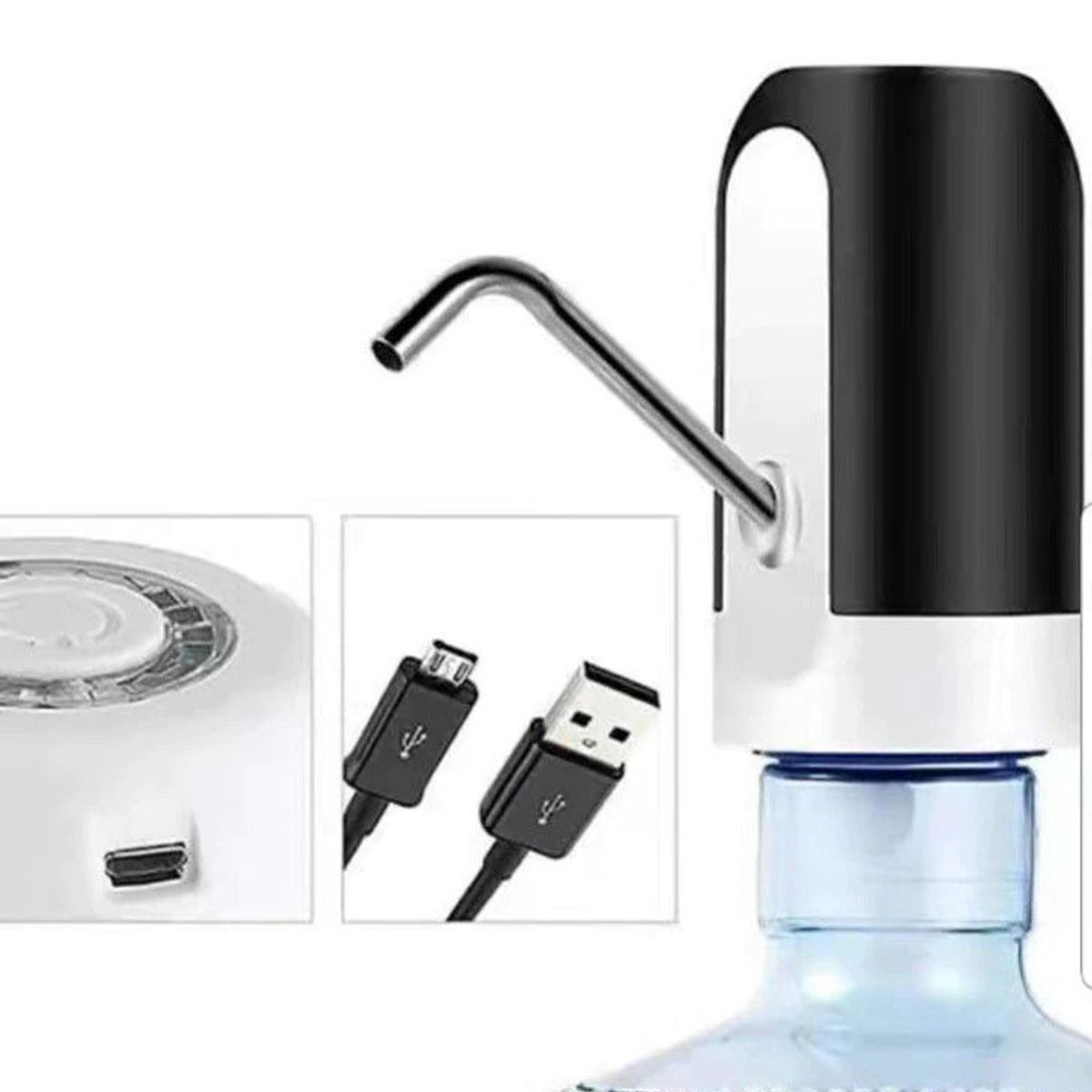 GENERICO - Dispensador de Agua Recargable USB Bomba de Agua