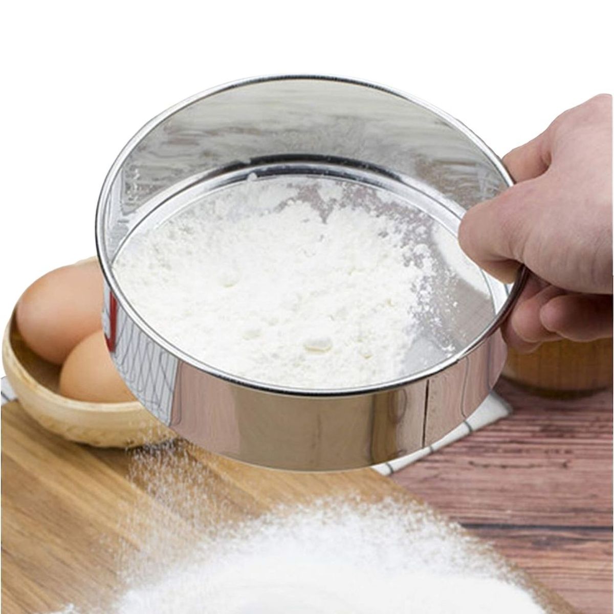 INSPIRA - Set de 6 Cernidores de Harina Tamizador de Acero Inoxidable