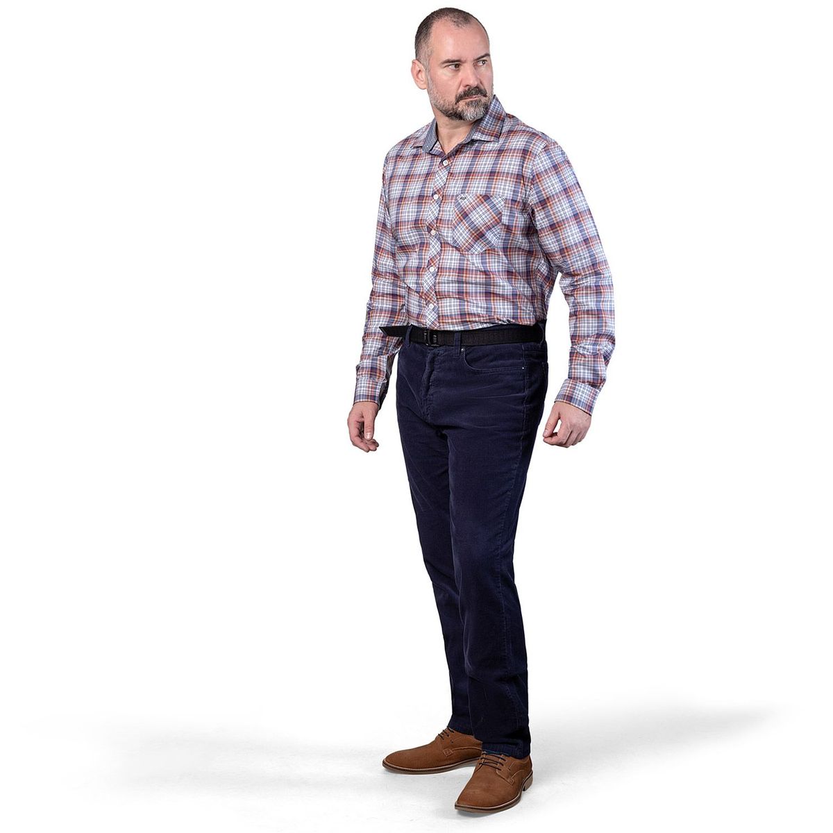 PIONIER - Pantalon Clasico Corduroy Relaxed Hombre
