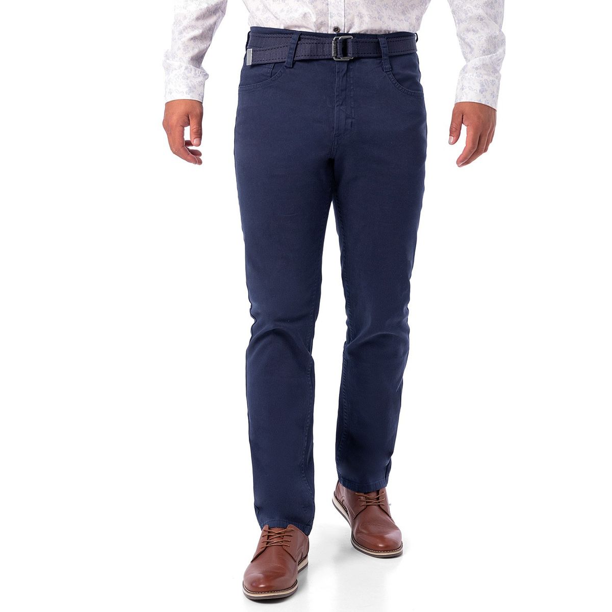 Pionier - Pantalon Clasico Drill Stretch Relaxed Confort Hombre