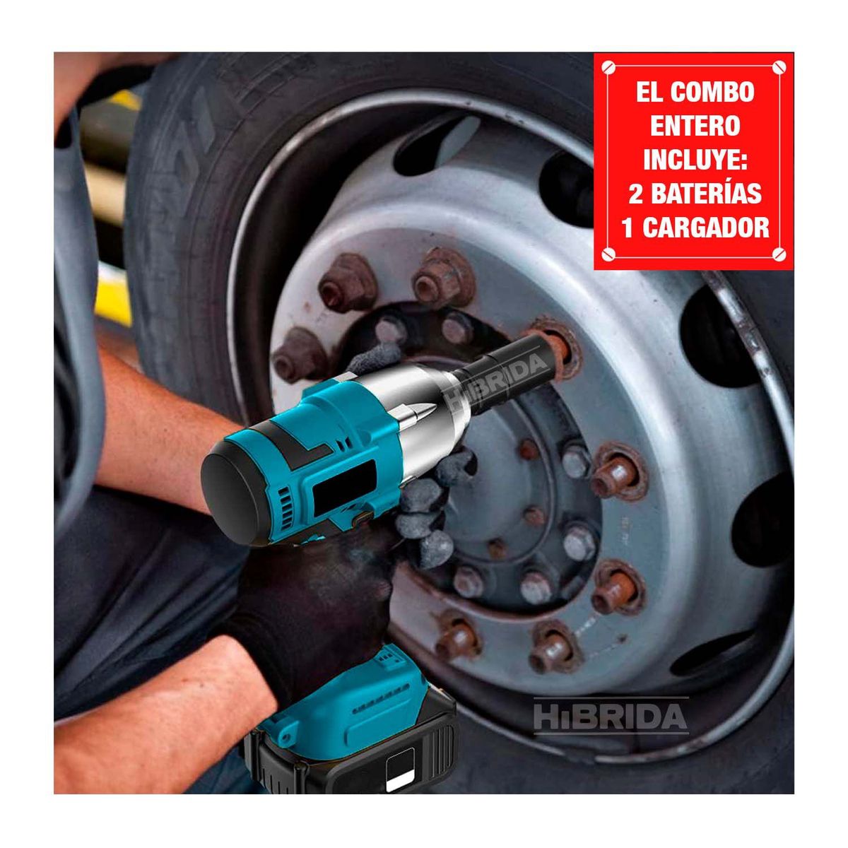 XTD - Llave De Impacto 88v 700Nm Auto Camionetas XTD 2 Baterías