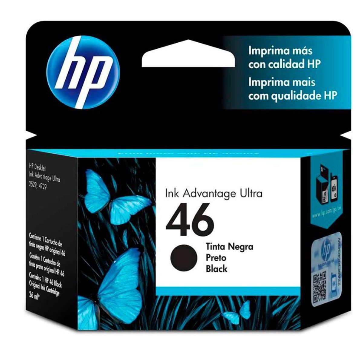 HP - Cartucho HP 46 Negro