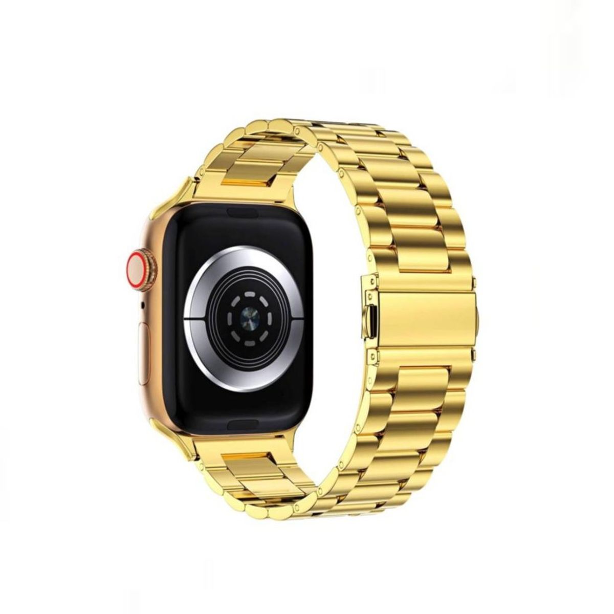 GENERICO - Correa Acero Inoxidable para Apple Watch 42mm 44mm Y 45mm - Dorado