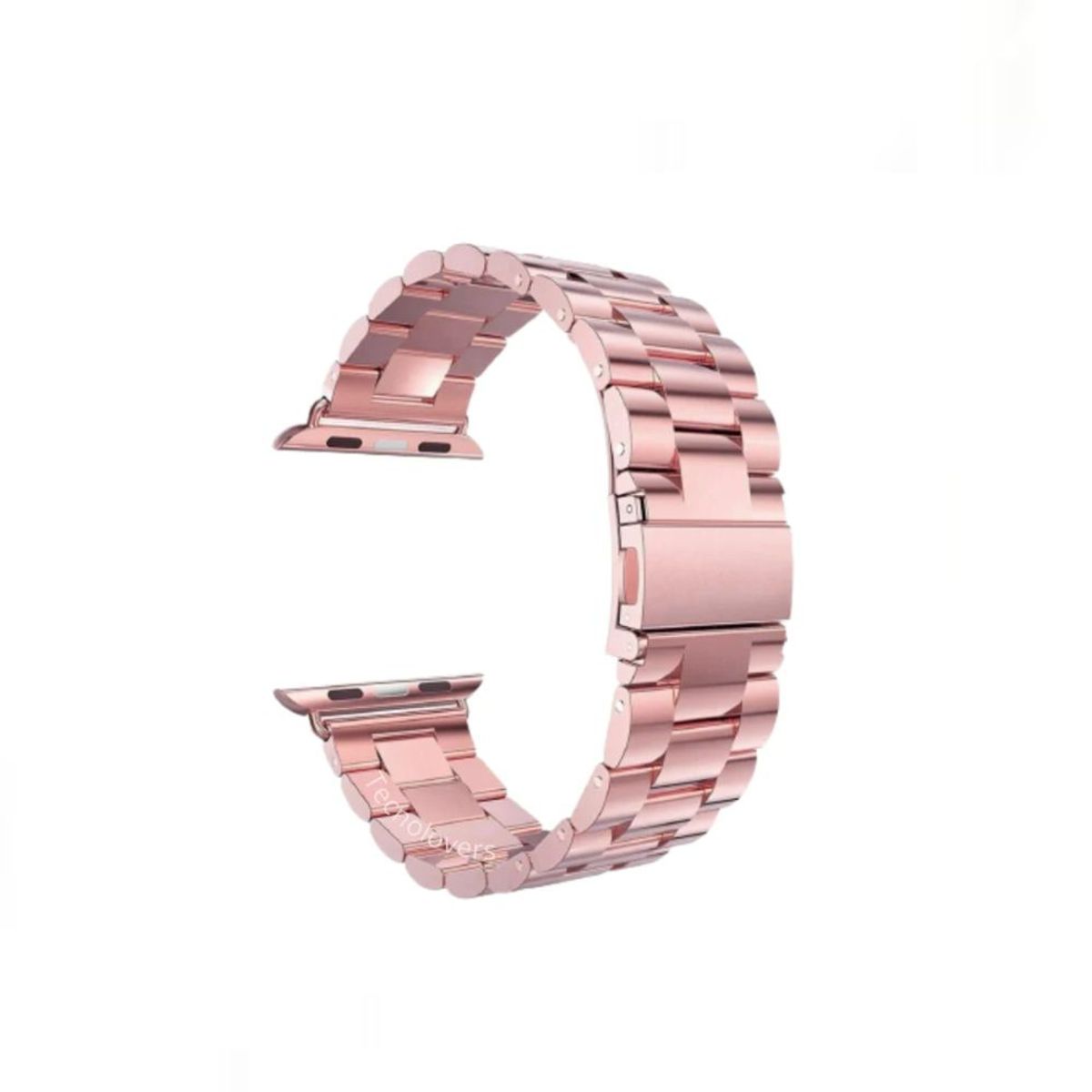 GENERICO - Correa Acero Inoxidable para Apple Watch 42mm 44mm Y 45mm - ROSA.