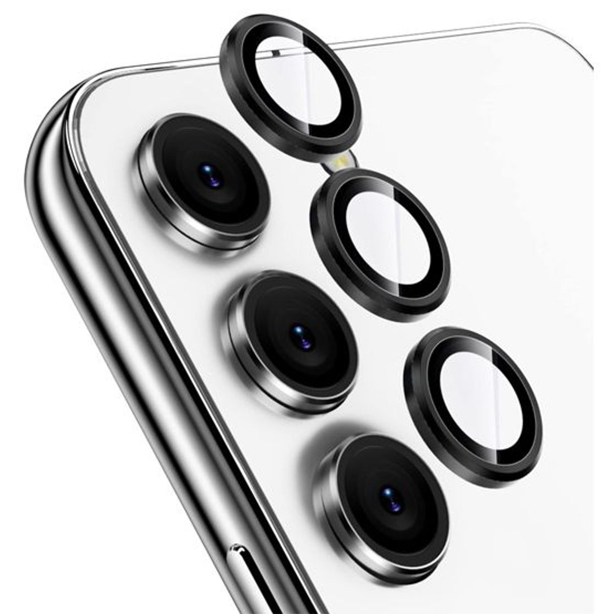 GENERICO - Protector de Cámara Metal Individual para samsung S23 - Negro