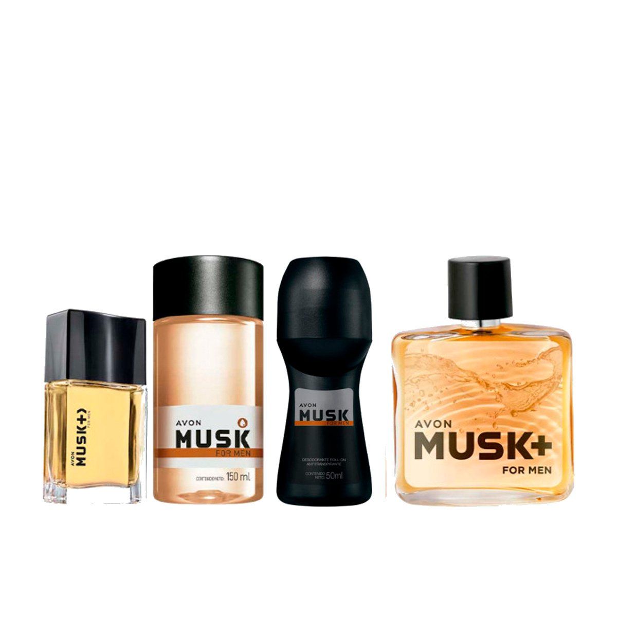 AVON - Musk Fragancia de Hombre con Mini + Deo Roll on y Refresh
