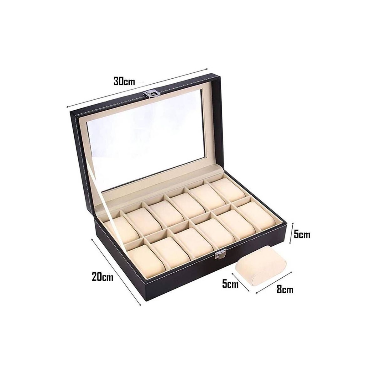 GENERICO - Organizador Porta Relojes X12 Biocuero