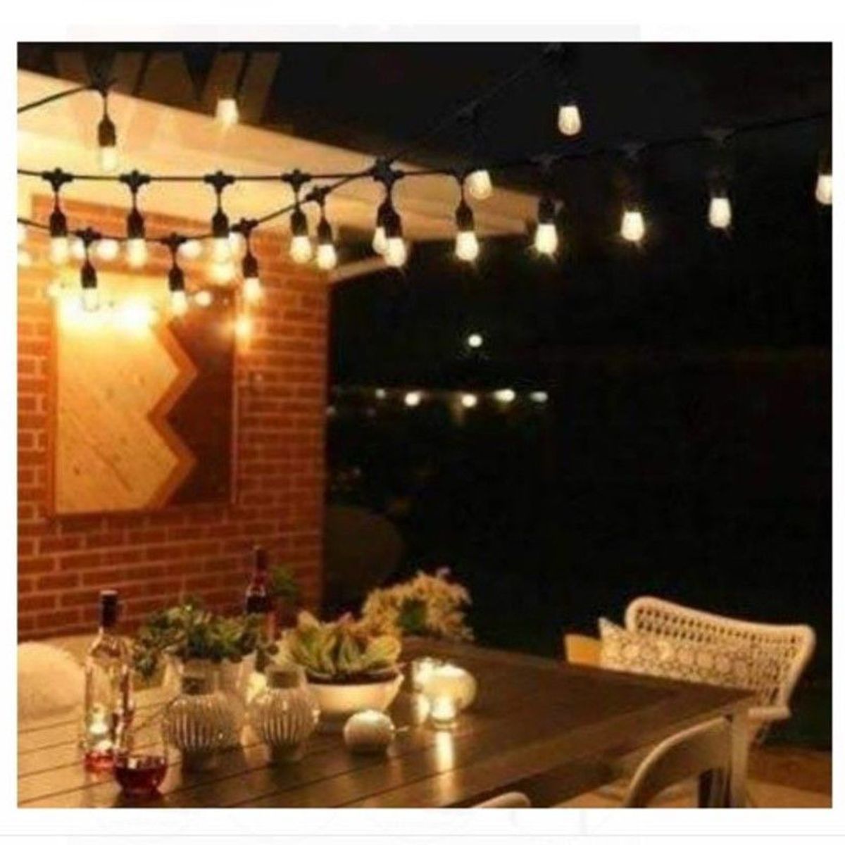 GENERICO - Guirnalda Vintagne de 10 metros de Calidad Decoración SIN BOMBILLA