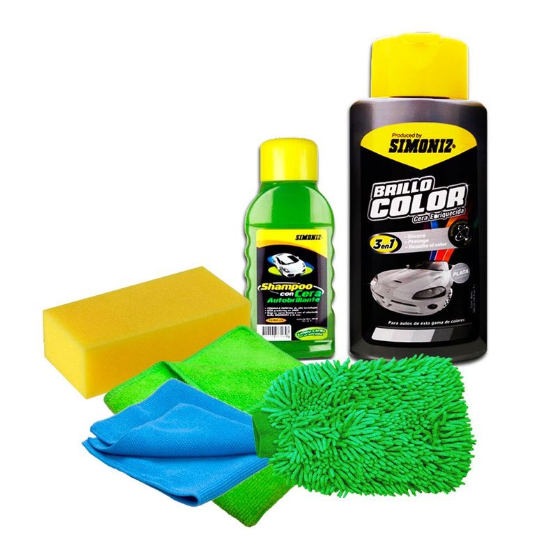 GENERICO - Kit De Tratamiento De Pintura Para Auto GRIS Simoniz Cera