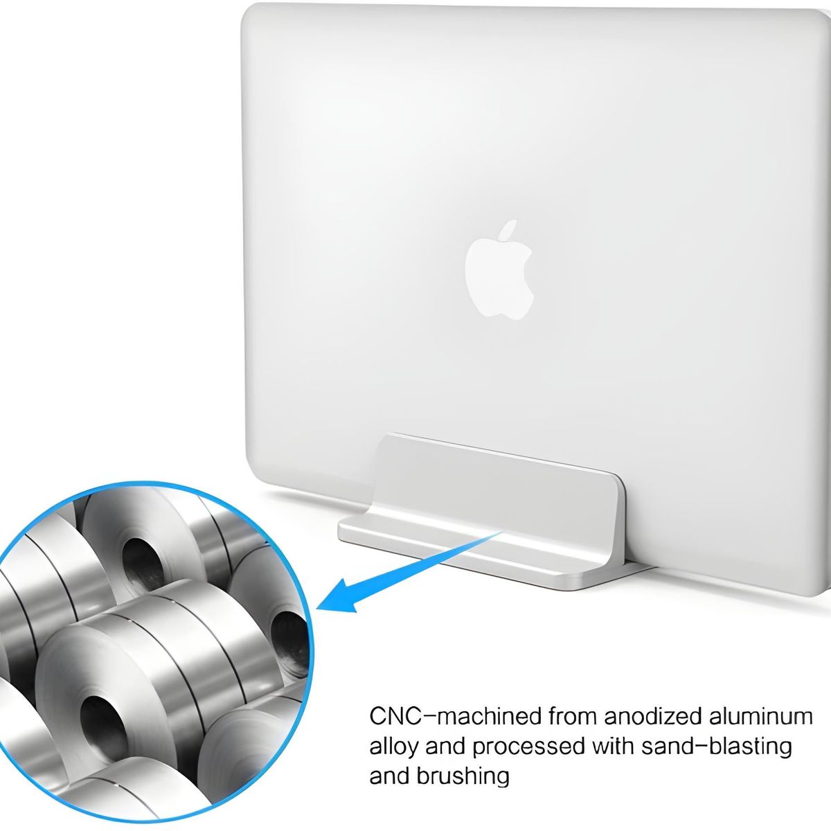 GENERICO - MONTECH- Base Soporte Vertical Doble Laptop y Tablet - Stand Ajustable