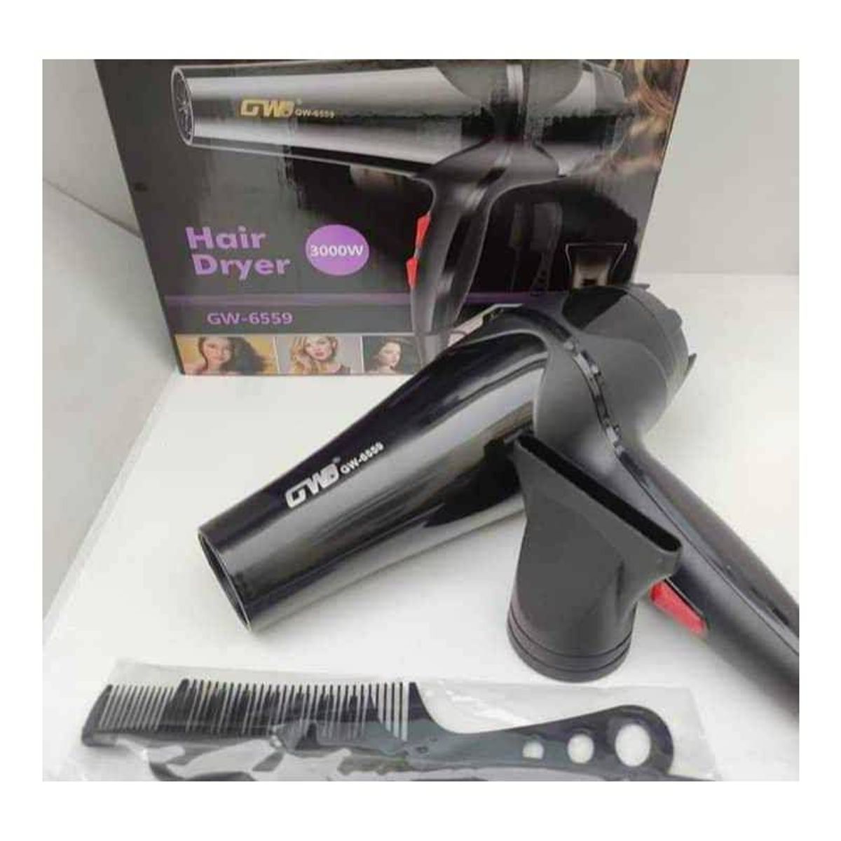 GENERICO - Secadora De Cabello Gwd Original Hair Dryer Accesorios.