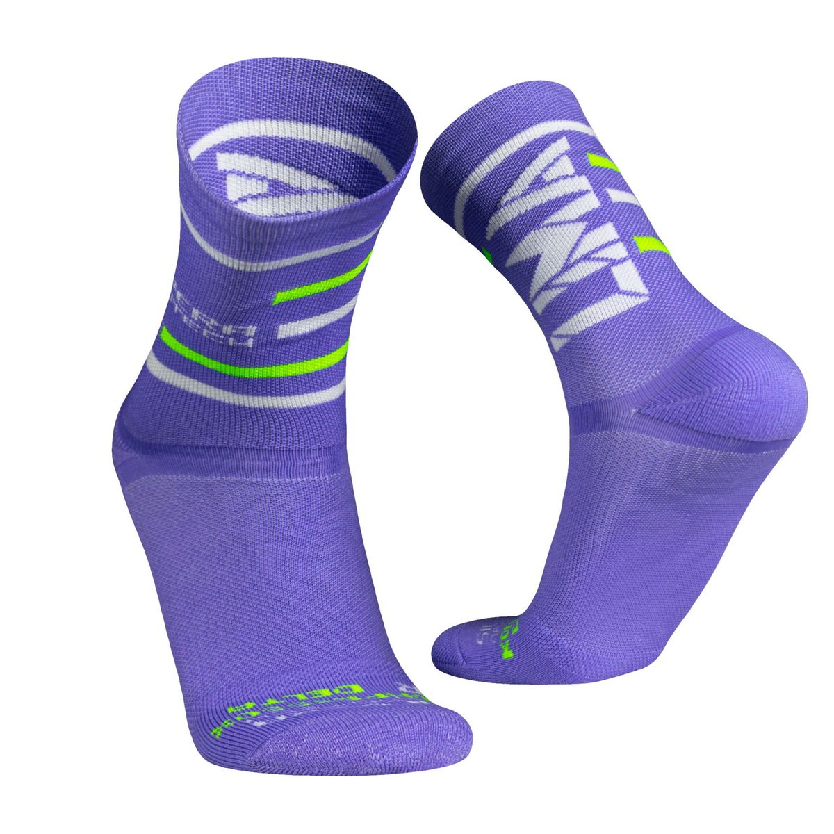 SILVERA NANOTECH - Medias Deportivas de Compresion Media Maraton Lima Hombre Mujer