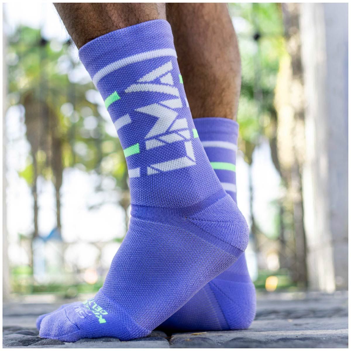 SILVERA NANOTECH - Medias Deportivas de Compresion Media Maraton Lima Hombre Mujer