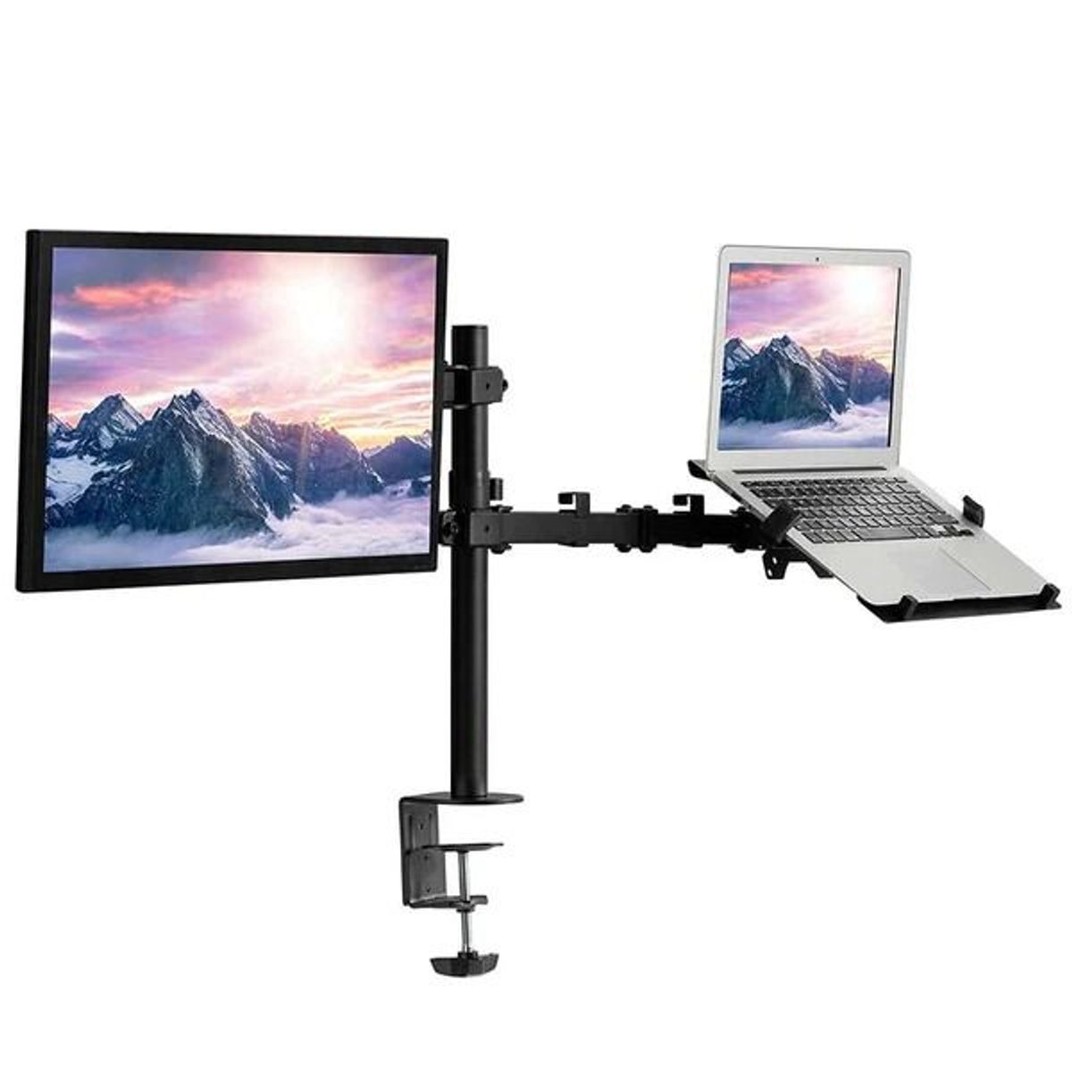 GENERICO - MONTECH - Rack Soporte Monitor 32 y Laptop 15.6 Pulg de Escritorio