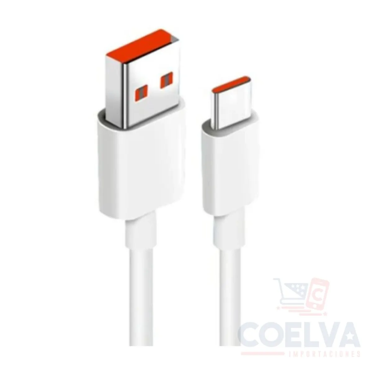XIAOMI - Xiaomi 6A Type-A to Type-C Cable de Datos Carga Rápida - Blanco