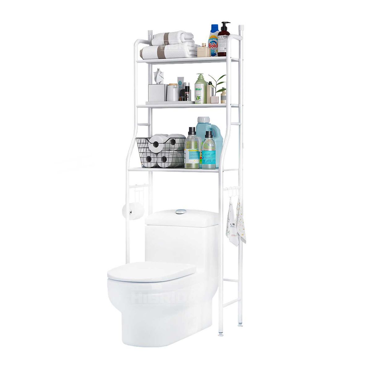GENERICO - ESTANTE BAÑO 3 NIVELES MULTIFUNCIONAL RACK MUEBLE SOPORTE