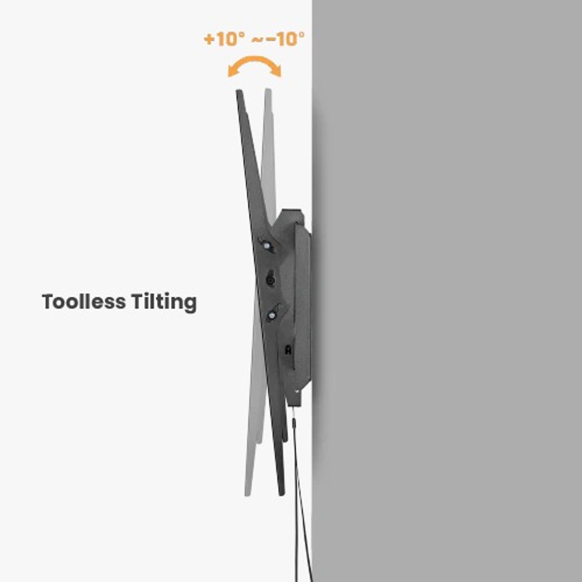 GENERICO - MONTECH - Rack Fijo con Inclinación para TV 37 a 85 Pulg
