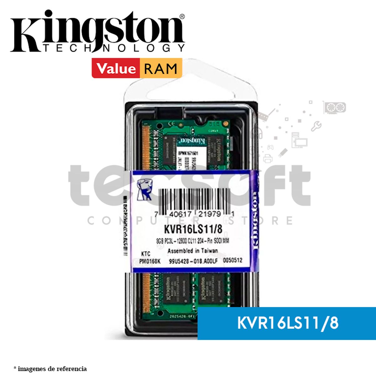 GENERICO - MEMORIA  SODIMM LAPTOP DDR3 1600MHZ 8GB
