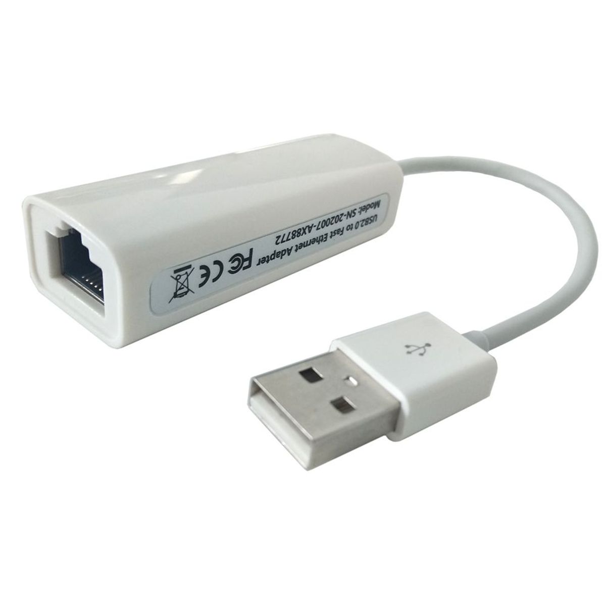 GENERICO - Adaptador de Red Cable para Internet Ethernet Usb 2.0