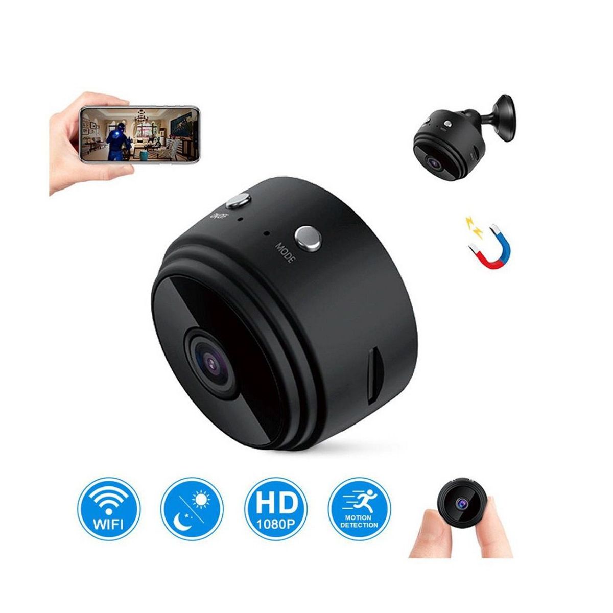 SEISA - Mini Cámara Espía 1080 Seisa IPC-NA9