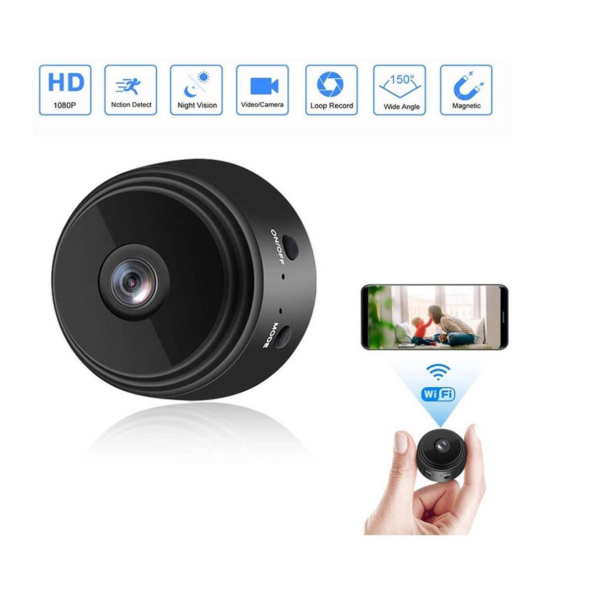 SEISA - Mini Cámara Espía 1080 Seisa IPC-NA9