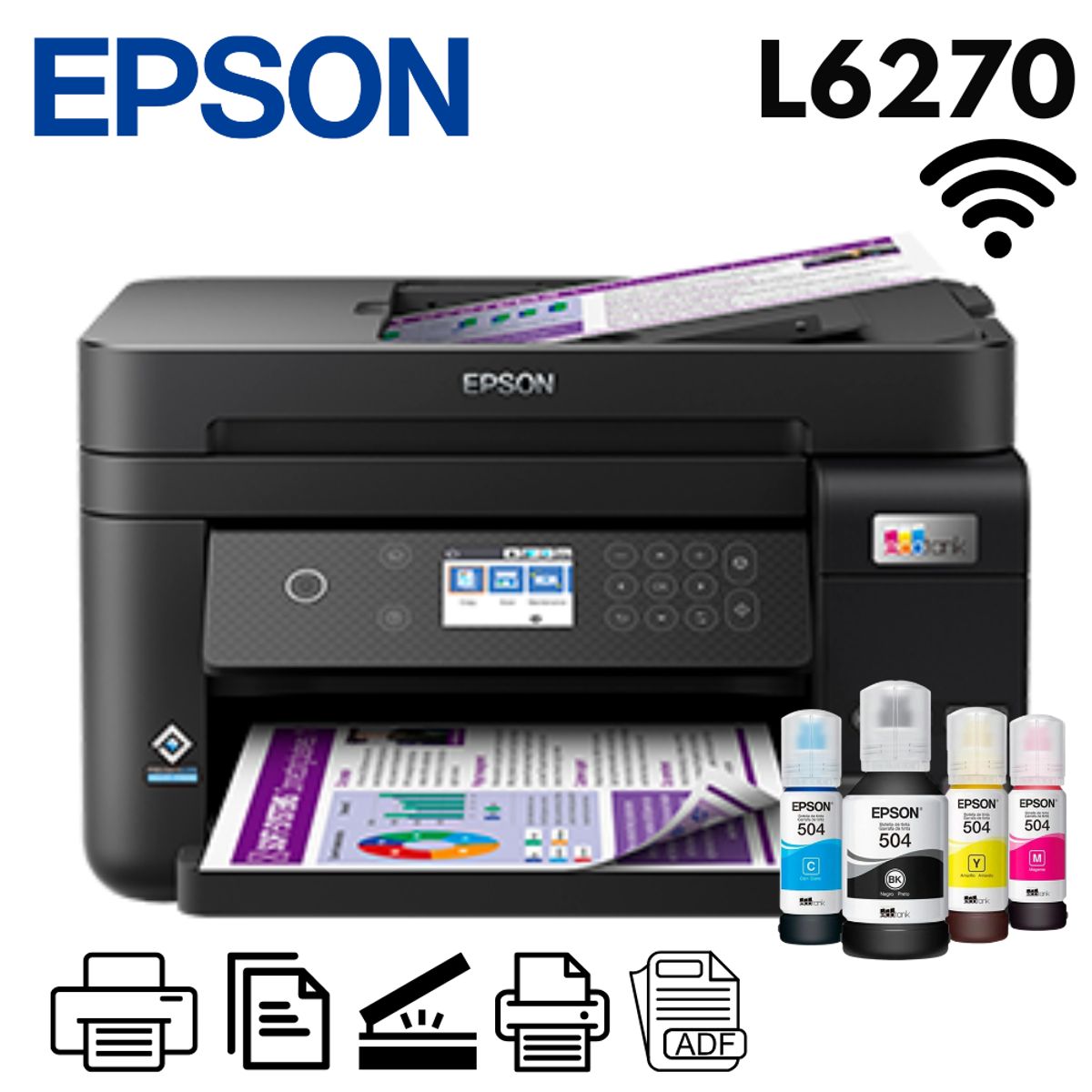 EPSON - Impresora Epson Multifuncional L6270 Wifi ADF Duplex