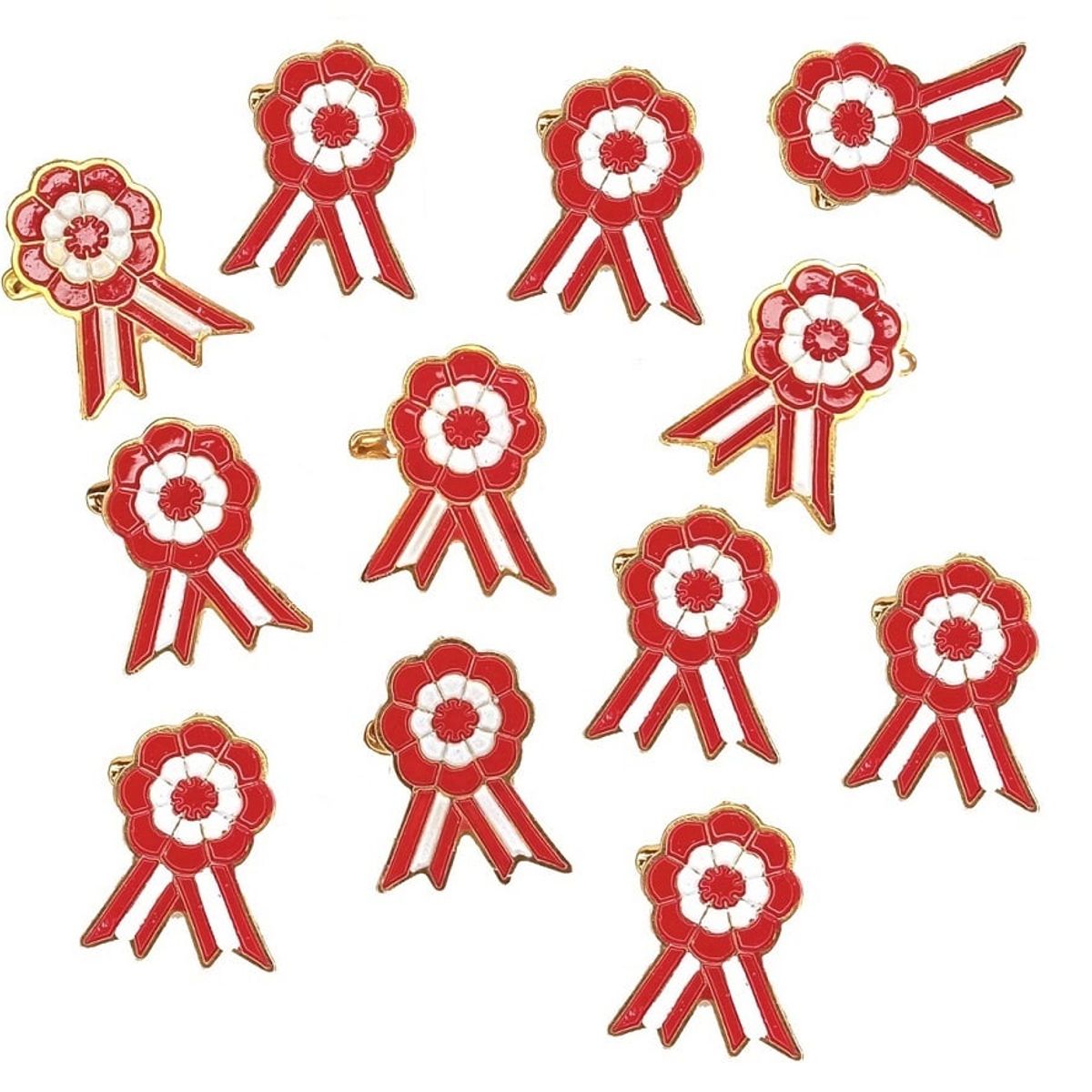 GENERICO - Set de 3 Escarapelas de Perú Metálicas Con Imperdible