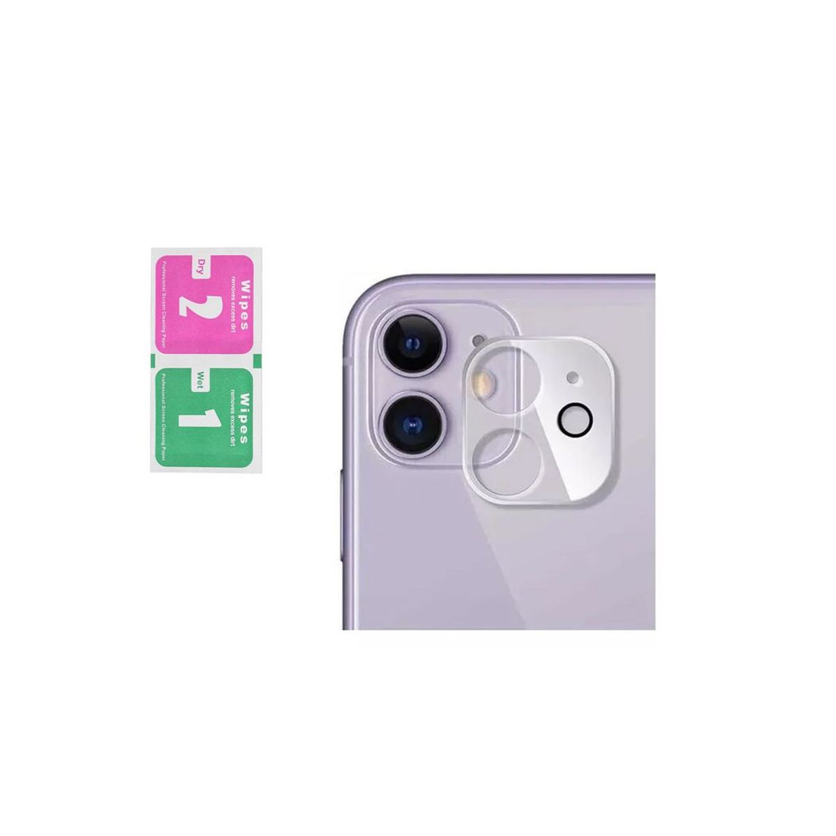 GENERICO - Vidrio Protector de Cámara para iPhone 11 - Transparente