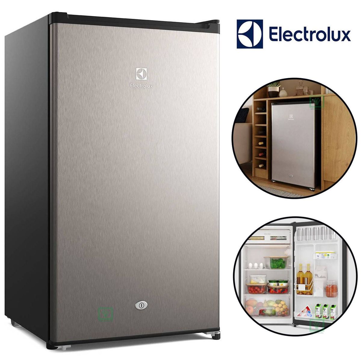ELECTROLUX - Frigobar Electrolux 90L Premium Gris ERD090G2HWG