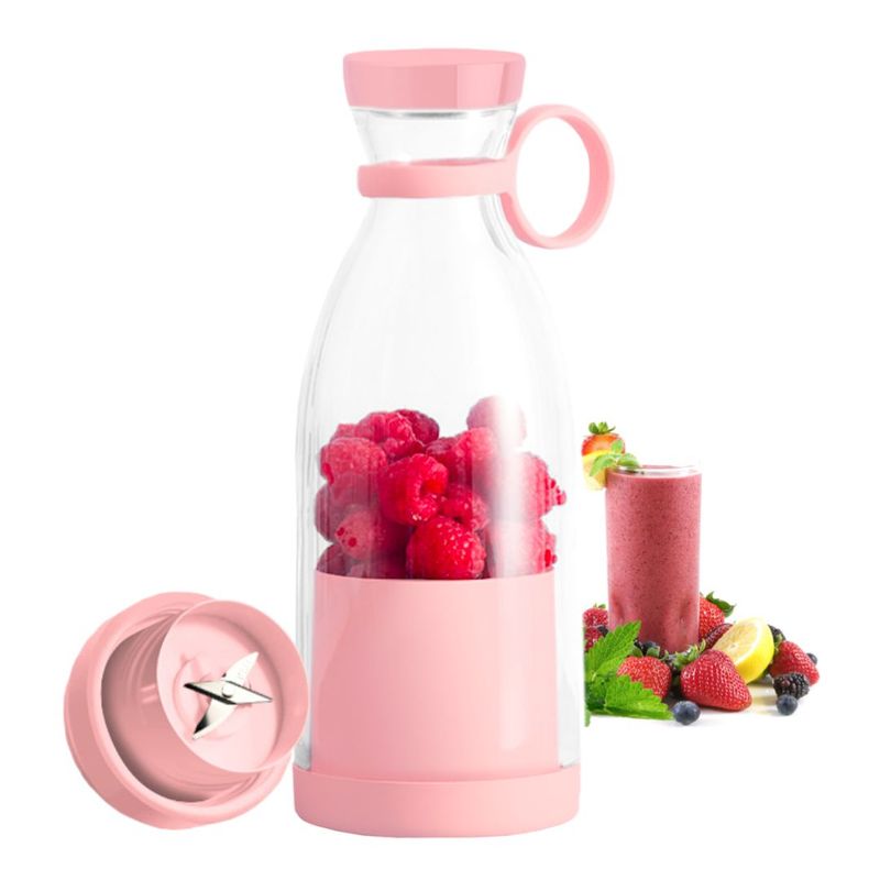 OEM - Botella Licuadora Portátil Recargable USB Rosado