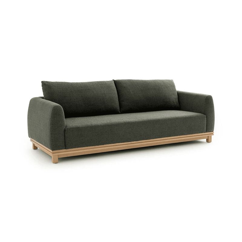 GENERICO - Sofa 3 Cuerpos Barni Living Furniture Gris Oscuro