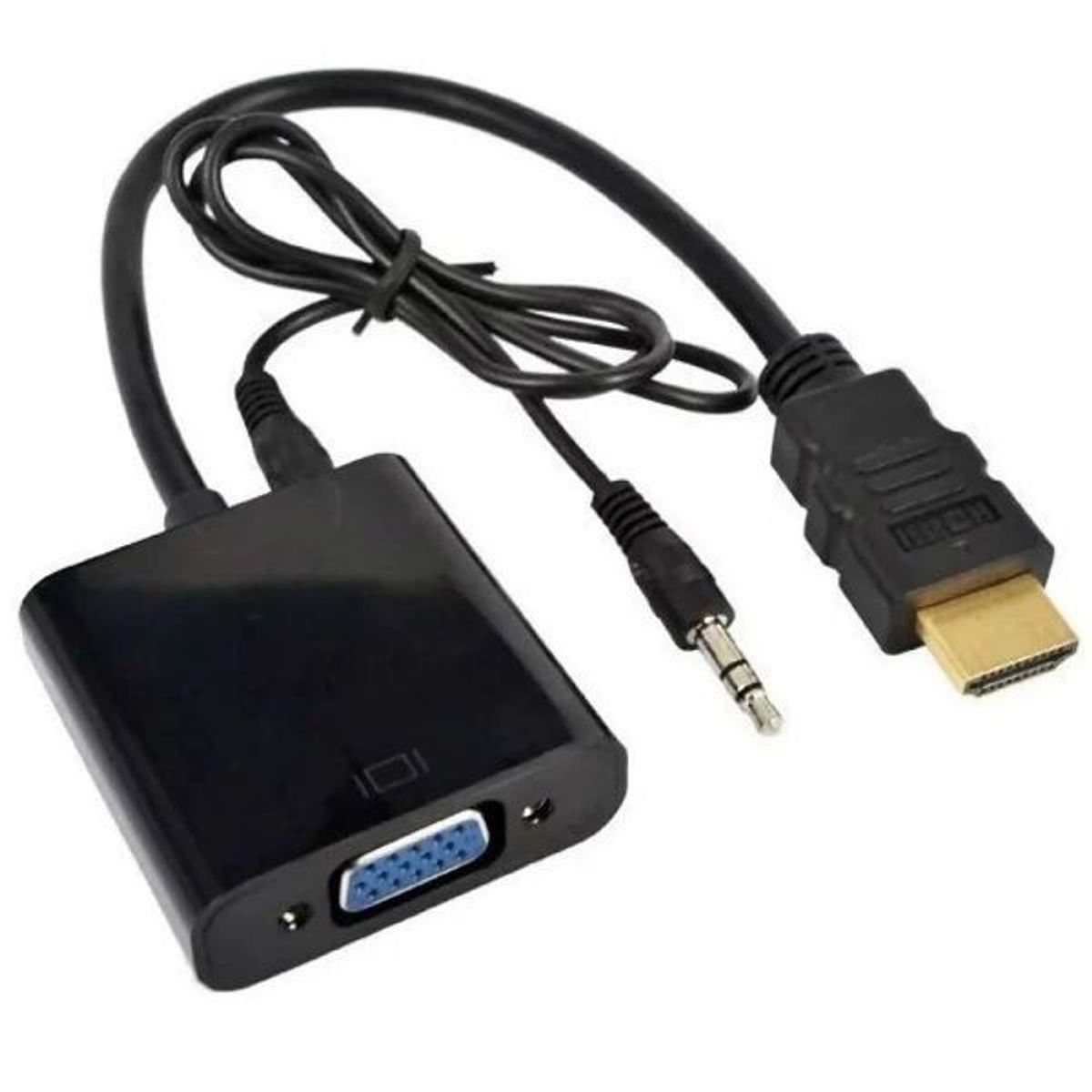 GENERICO - Cable Adaptador Hdmi a Vga 1080p Imagen Monitor Pantalla
