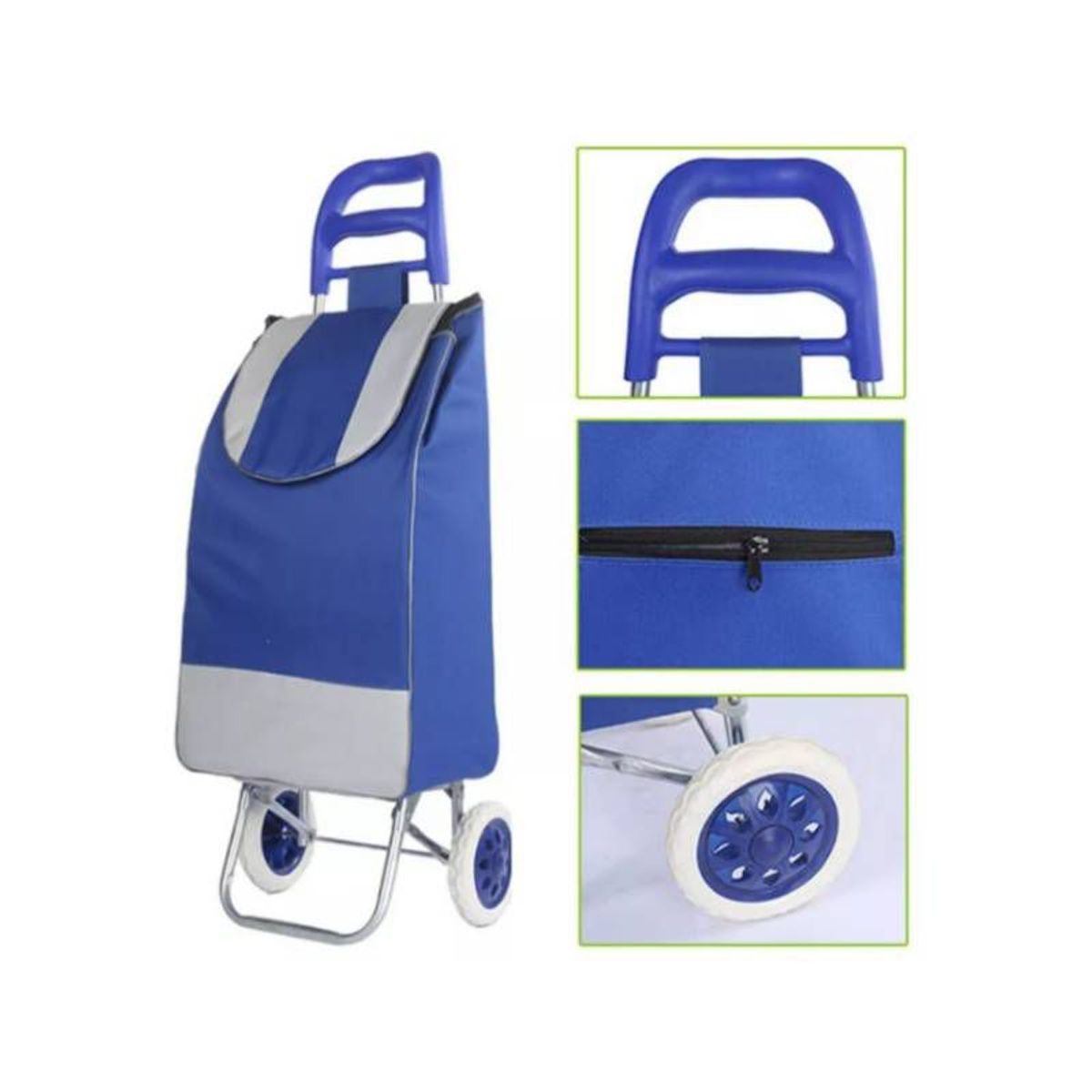 GENERICO - COCHE CARRITO GRANDE PARA COMPRAS - MERCADO - HOGAR