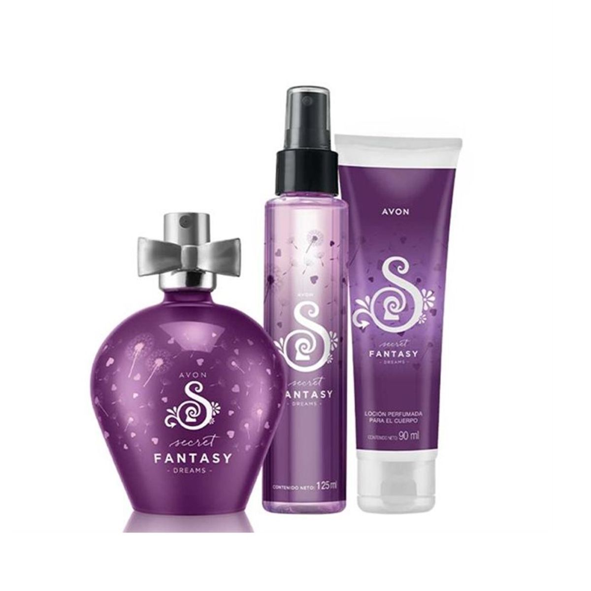 AVON - Secret Fantasy Dreams Perfume con Refresh y Locion