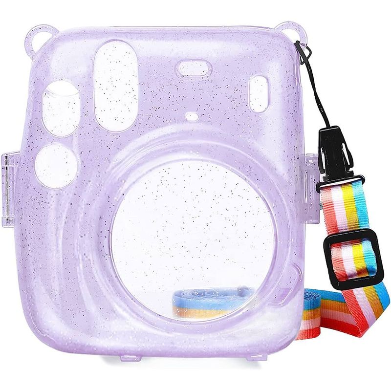 GENERICO - PROTECTOR TRANSPARENTE PARA CÁMARA INSTAX MINI 11 - LILA