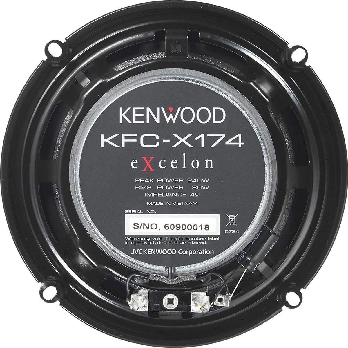 GENERICO - PARLANTES KENWOOD SERIE eXcelon KFC-X174 - 240WATTS