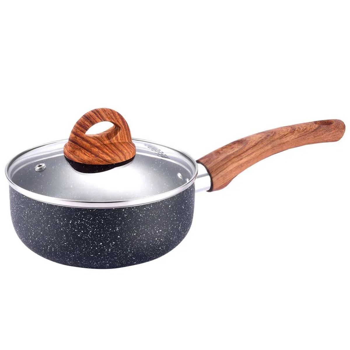 RECORD - Cacerola Onix Antiadherente Negra Jaspeada N°16