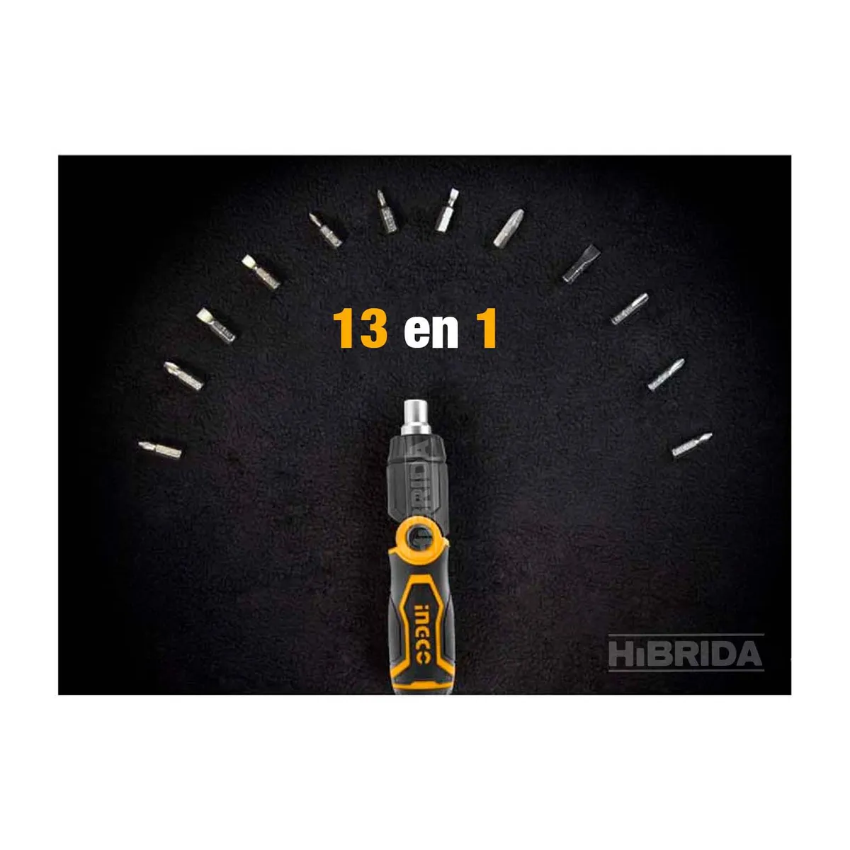 INGCO TOOLS - COMBO TALADRO ATORNILLADOR INGCO 20V CON DESARMADOR Y PUNTAS ADAPTADOR