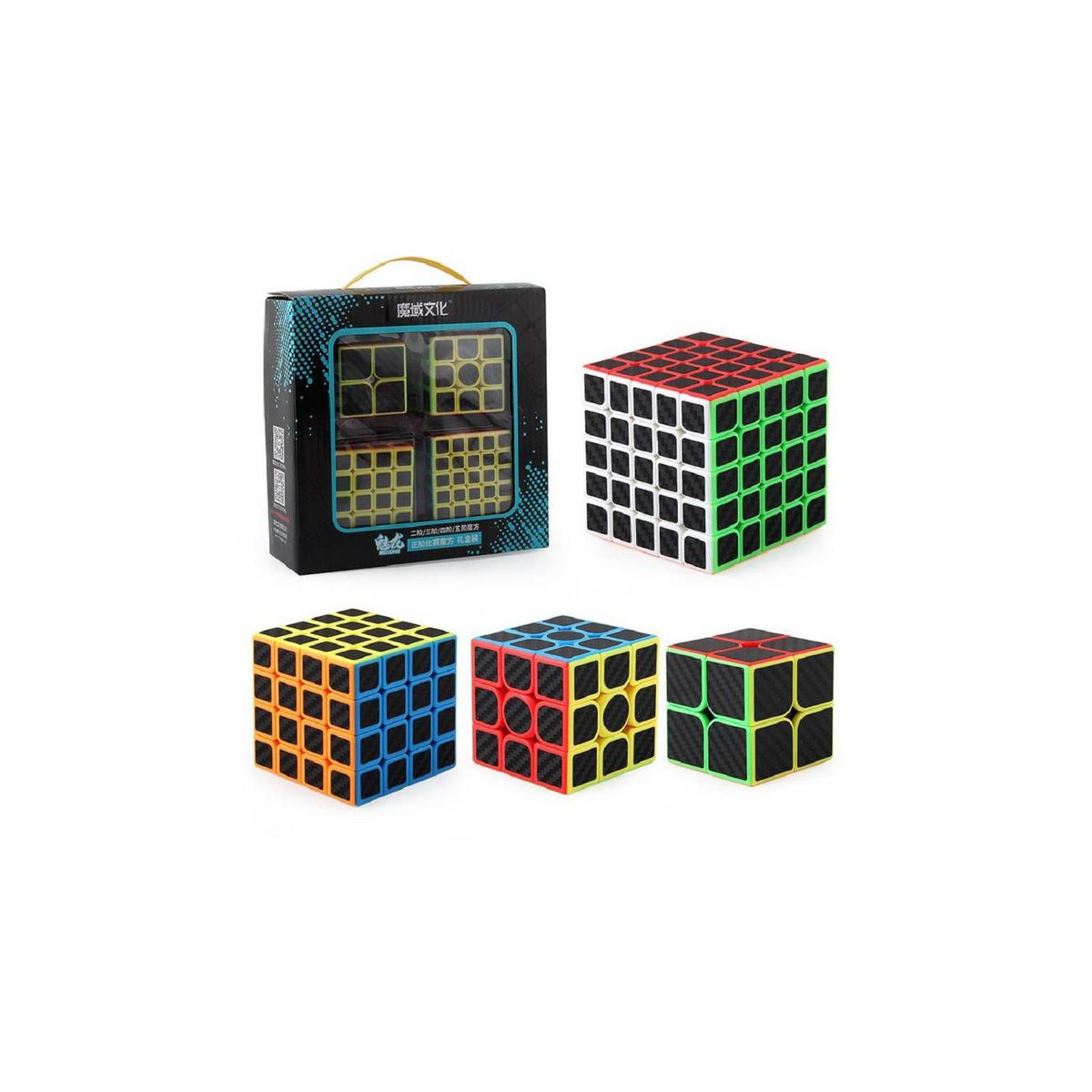 MOYU - Cubo mágico cubo rubik moyu - set 4 cubos